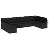 vidaXL Tuin Sofa Set 10 st Zwart poly rattan