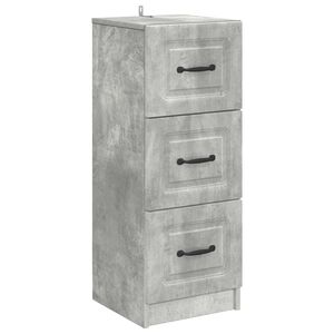 vidaXL Ladenkast Betongrijs 33 x 34,5 x 87 cm Bewerkt hout