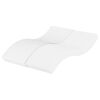 vidaXL Schuimmatras hardheid H2 H3 120x210 cm wit