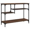 vidaXL Wandtafel met schappen 100x35x75 cm bruin eikenkleur