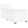 vidaXL Boxspring met matras kunstleer wit 80x200 cm