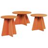 vidaXL Salontafel 3 pcs Wasbruin