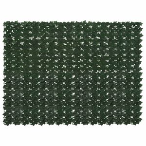 vidaXL Balkonscherm met bladeren Donkergroen 200 x 150 cm