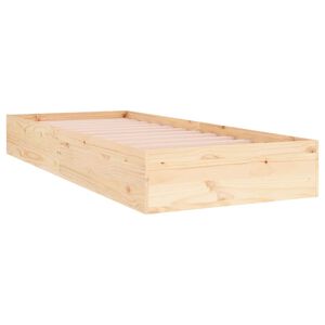 vidaXL Bedframe massief hout 75x19 cm