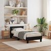 vidaXL Bedframe met LED Zwart Eiken 90 x 190 cm Bewerkt hout