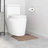 vidaXL Antislip Badmat met Toilet Cut Bruin 50 x 50 cm PP