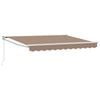 vidaXL Uitschuifbare luifel Taupe 4,5 &times; 3 m