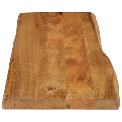 vidaXL Tafelblad met natuurlijke rand 140x40x2,5 cm massief mangohout