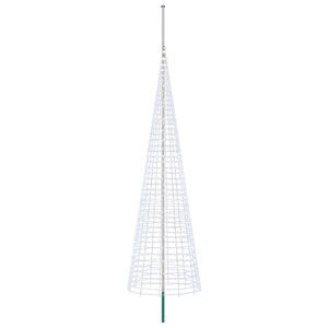 vidaXL Kerstboomverlichting met grondpen en vlaggenmast 500 cm