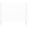 vidaXL Hek met Paal Zilver 1,6 x 25 m Staal