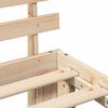 vidaXL Bedframe met hoofdeinde Naturel 90 x 200 cm Massief grenenhout