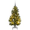 vidaXL Kunstkerstboom met scharnieren 150 LED's en kerstballen 150 cm