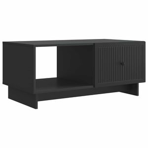 vidaXL Salontafel Zwart 90 x 50 x 40 cm Bewerkt hout