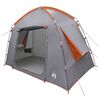 vidaXL Huisje Tent Grijs en Oranje 210 x 210 x 138 cm Polyester