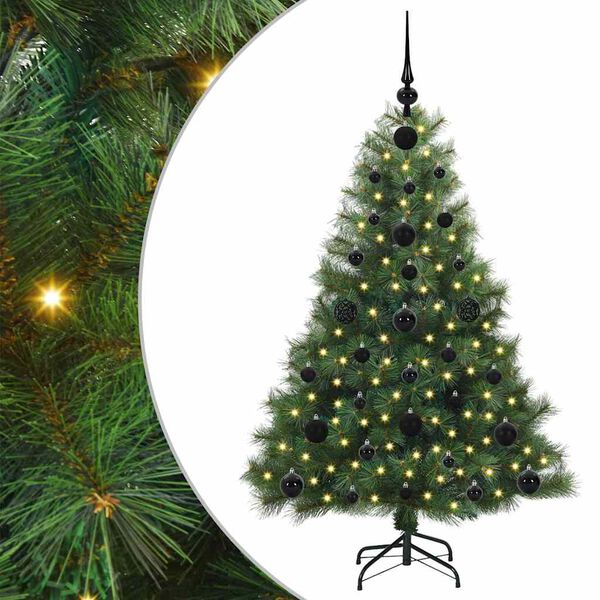 vidaXL Kunstkerstboom met 150 LED met standaard Groen 120 cm PE en PVC