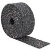 vidaXL Rubbergranulaatrol Zwart 200 x 12 x 0,8 cm Rubber