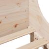 vidaXL Bedframe zonder matras massief grenenhout 140x200 cm