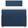 vidaXL Boxspring met matras stof blauw 100x200 cm