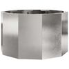 vidaXL Plantenbak Zilver 60 x 60 x 35 cm Roestvrij staal