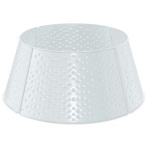 vidaXL Kerstboomrok Kegelvormig Wit &Oslash; 62 x 25 cm Staal