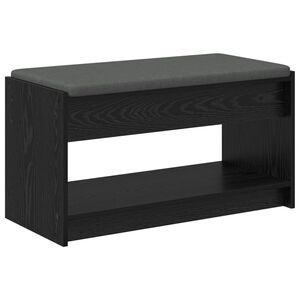 vidaXL Halbank Zwarte Eik 83 x 38 x 45 cm