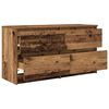 vidaXL Tv-meubel 100x35x54 cm bewerkt hout oud houtkleurig