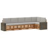 vidaXL Buiten bankenset 6 st Naturel en lichtgrijs Polyester