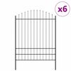 vidaXL Tuinhek 6 pcs Grijs 170 x 225 cm Gepoedercoat staal