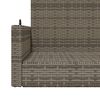 vidaXL Schommelbank 119x56x48 cm poly rattan grijs