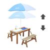 AXI Zand- en waterpicknicktafel Dennis met speelkeuken en bankjes