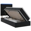 vidaXL LED Opslagbed met Matras Zwart 100 x 200 cm Fluweel