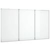 vidaXL Whiteboard magnetisch inklapbaar 120x80x1,7 cm aluminium
