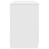 vidaXL Bureau met lade met plank Wit 140 x 49 x 76 cm Bewerkt hout