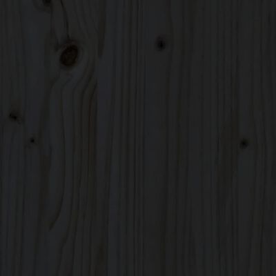 vidaXL 7-delige Loungeset massief grenenhout zwart