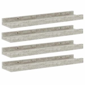 vidaXL Wandschappen 4 st 40x9x3 cm betongrijs