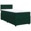 vidaXL Boxspring met matras fluweel donkergroen 80x200 cm