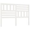 vidaXL Hoofdbord 166x4x100 cm massief grenenhout wit
