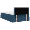vidaXL Bed poef met matras en LED's 120x190 cm fluweel donkerblauw