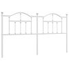 vidaXL Vervangend hoofdbord 180 cm metaal wit