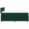 vidaXL Boxspring met matras fluweel donkergroen 140x190 cm