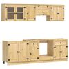 vidaXL Kast SKI 8 st HoningBruin Massief grenenhout