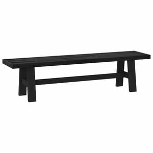 vidaXL Eetbank NOAIN 180 x 41 x 45 cm Massief grenenhout Zwart