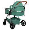 vidaXL Kinderwagen 3-in-1 aluminium groen
