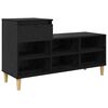 vidaXL Schoenenkast 102 x 36 x 60 cm Bewerkt hout Zwart eiken