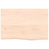 vidaXL Wandschap 60x40x(2-6) cm onbehandeld massief eikenhout