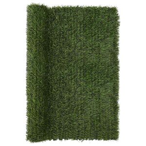 vidaXL Kunstmatige omheining Lichtgroen 1,5 x 3 m PVC en staal