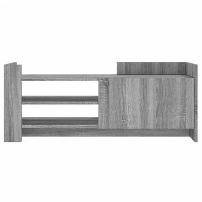 vidaXL Tv-meubel 100x35x40 cm bewerkt hout grijs sonoma eikenkleurig