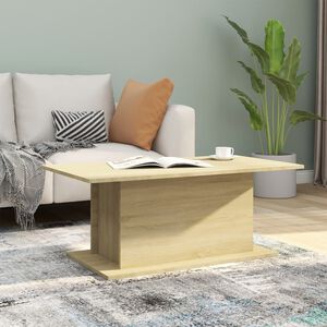 vidaXL Salontafel 102x55,5x40 cm bewerkt hout sonoma eikenkleurig