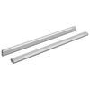 vidaXL Kaststaaf 2 st Zilver 472 x 15 x 29 mm Aluminium Legering
