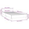 vidaXL Bedframe zonder matras 100x200 cm stof taupe